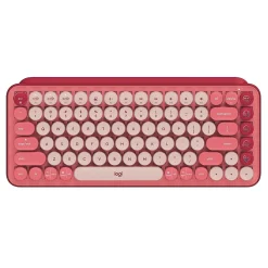 Logitech POP Keys Wireless Bluetooth Mechanical Keyboard, Heartbreaker (920-010709)