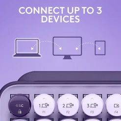 Logitech POP Keys Wireless Mechanical Keyboard, Cosmos (920-011233)