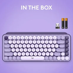 Logitech POP Keys Wireless Mechanical Keyboard, Cosmos (920-011233)