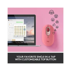 Logitech POP Wireless Ambidextrous Optical USB Mouse, Heartbreaker (910-006545)