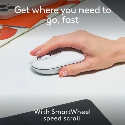 Logitech POP Wireless Ambidextrous Optical Mouse, Off-white (910-007408)