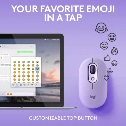 Logitech POP Wireless Optical Mouse, Cosmos Lavender (910-006624)