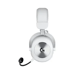 Logitech PRO X 2 LIGHTSPEED Wireless Bluetooth Stereo Gaming Over-the-Ear Headset, 3.5mm, White (981-001268)