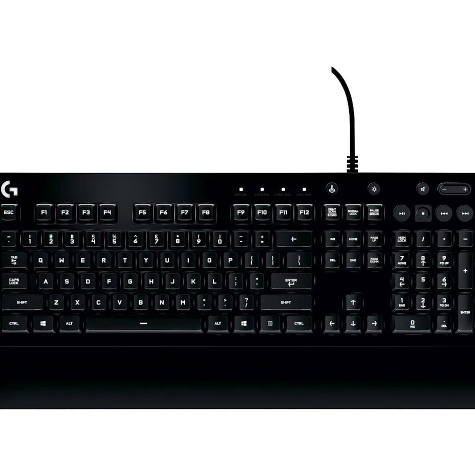 Logitech Prodigy G213 Wired Gaming Keyboard, Black (920-008083)