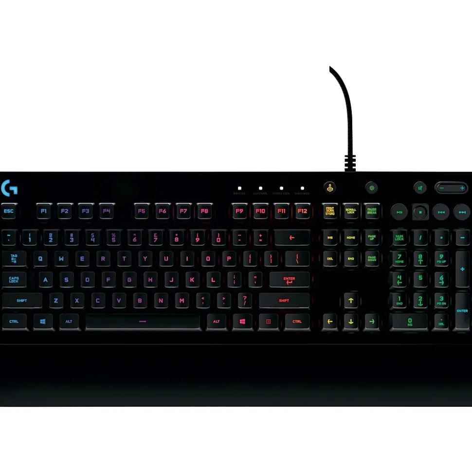Logitech Prodigy G213 Wired Gaming Keyboard, Black (920-008083)