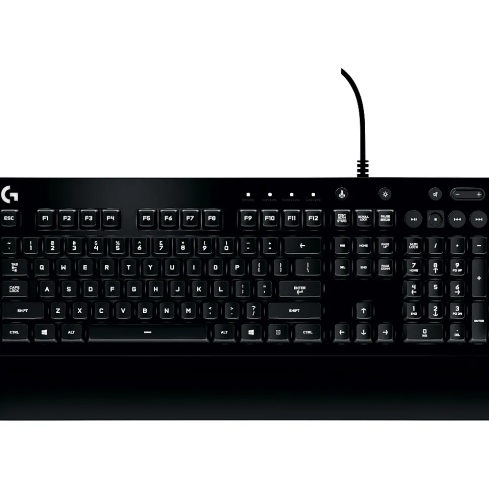 Logitech Prodigy G213 Wired Gaming Keyboard, Black (920-008083)