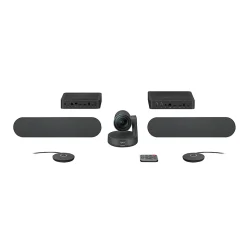 Logitech Rally Plus Ultra-HD Video Conferencing System with Automatic Camera Control, 2 Speakers and 2 Mic Pods (960-001225)