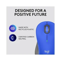 Logitech Signature M550 L Wireless Ambidextrous Mouse, Blue (910-006794)