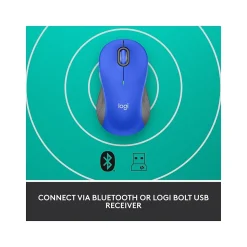 Logitech Signature M550 L Wireless Ambidextrous Mouse, Blue (910-006794)