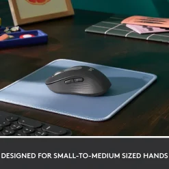 Logitech Signature M650 Wireless Ergonomic Optical Bluetooth & USB Mouse, Graphite (910-006250)