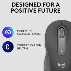 Logitech Signature M650 Wireless Optical USB Mouse, Graphite (910-006250)