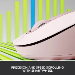 Logitech Signature M650 Wireless Ergonomic Optical Bluetooth & USB Mouse, Rose (910-006251)