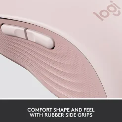 Logitech Signature M650 Wireless Ergonomic Optical Bluetooth & USB Mouse, Rose (910-006251)