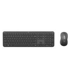 Logitech Signature Slim MK955 Wireless Keyboard and Optical Mouse Combo, Black (920-013271)