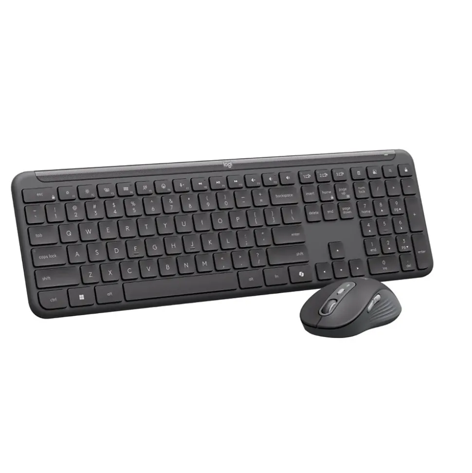 Logitech Signature Slim MK955 Wireless Keyboard and Optical Mouse Combo, Black (920-013271)