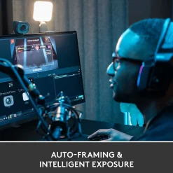 Logitech StreamCam Plus Webcam, Black (960-001280)