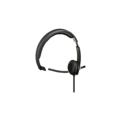 Logitech USB Headset Mono H650e Noise Canceling, Over-the-Head, Black & Silver (981-000513)
