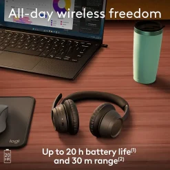 Logitech Zone 305 Wireless Noise Canceling Bluetooth Headset, Black (981-001452)