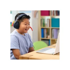 Logitech Zone Learn USB-C Stereo Computer Headset, Blue/Orange (981-001383)