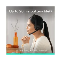 Logitech Zone Vibe 300 Wireless Noise-Canceling Bluetooth Stereo Headset (981-001406)