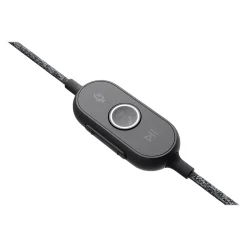 Logitech Zone Wired Noise Cancelling Stereo Computer Headset, Over-the-Head, Graphite (981-000871)
