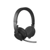 Logitech Zone Wireless Bluetooth Headset For Microsoft Teams Noise Canceling Stereo, Over-the-Head, Black (981000853)
