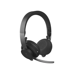 Logitech Zone Wireless Bluetooth Headset For Microsoft Teams Noise Canceling Stereo, Over-the-Head, Black (981000853)
