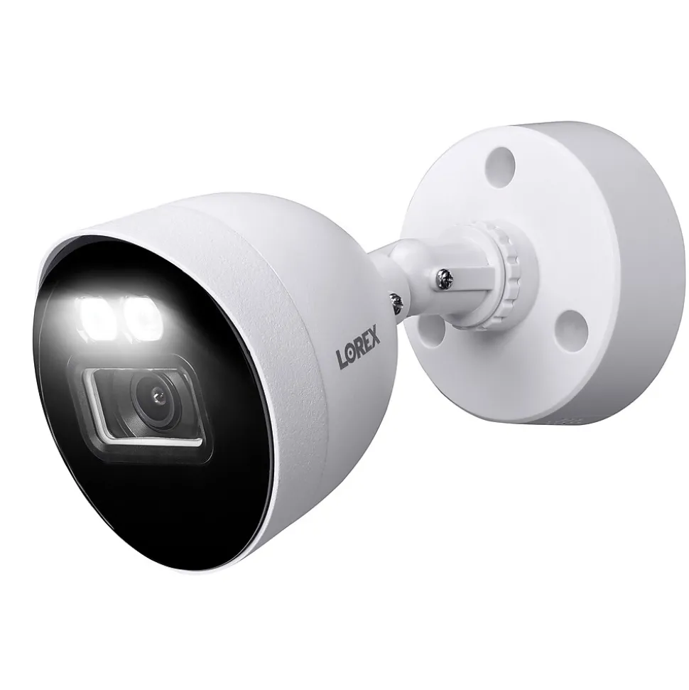 Lorex Fusion 4K 8.0-MP 20-Camera-Capable 2-TB DVR System with 8 Wired Smart Deterrence Cameras, White (D863A62B-8DA8)