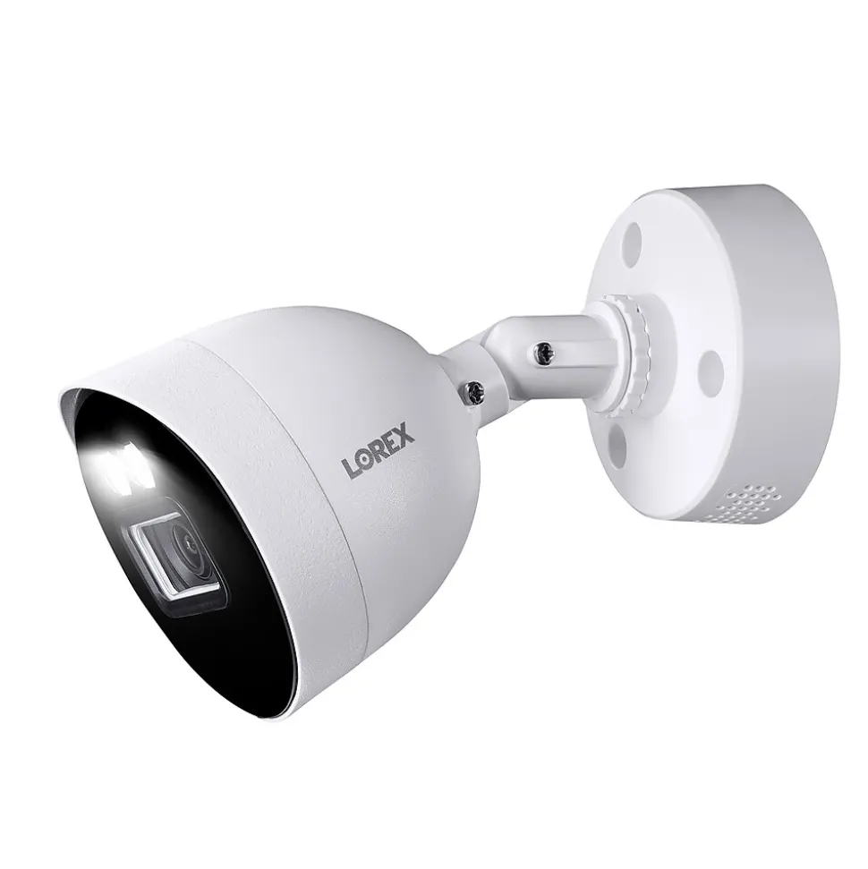 Lorex Fusion 4K 8.0-MP 20-Camera-Capable 2-TB DVR System with 8 Wired Smart Deterrence Cameras, White (D863A62B-8DA8)