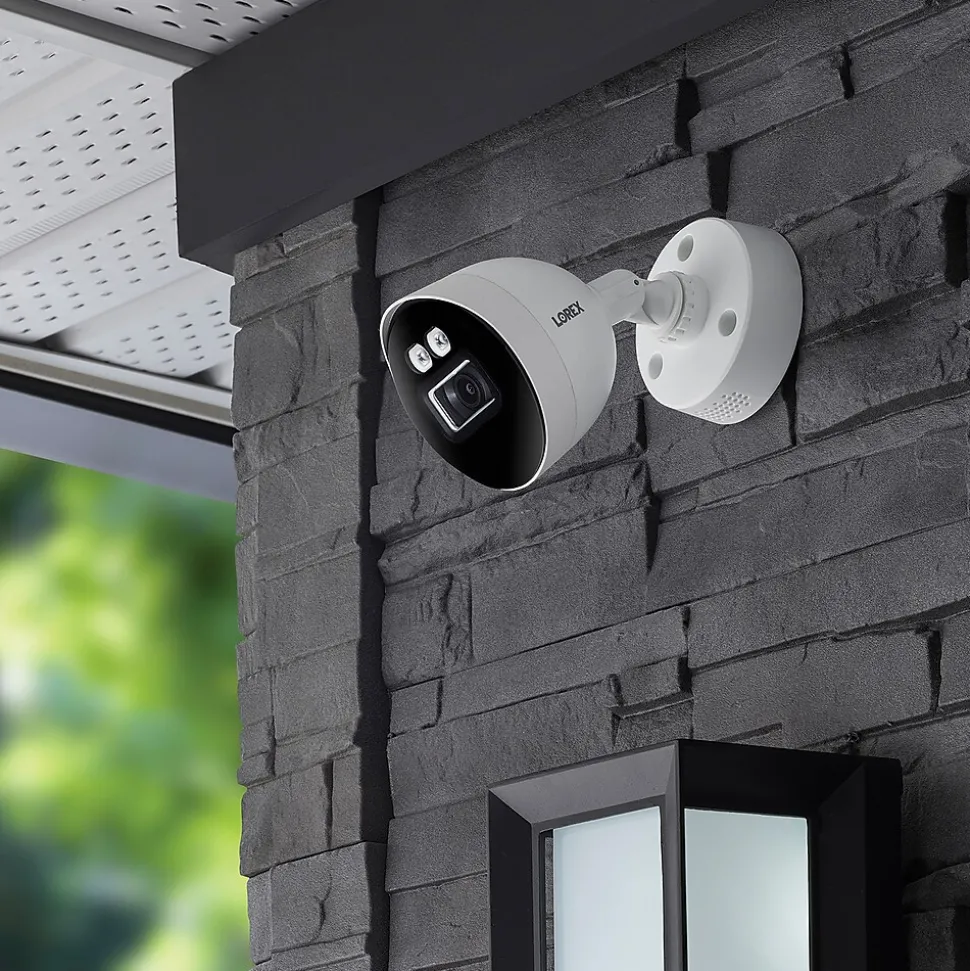 Lorex Fusion 4K 8.0-MP 20-Camera-Capable 2-TB DVR System with 8 Wired Smart Deterrence Cameras, White (D863A62B-8DA8)