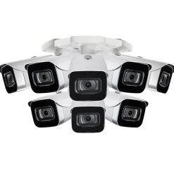 Lorex Fusion 4K 8.0-MP 16-Camera-Capable 4-TB NVR System with 8 IP Bullet Cameras, White (N864A64B-8CA8)