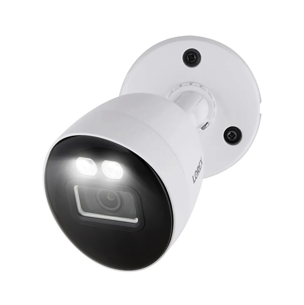 Lorex Fusion 4K 8.0-MP 12-Camera-Capable 2-TB DVR System with 8 Wired Smart Deterrence Cameras, White (D881A82B-8DA8)