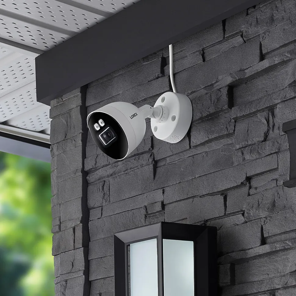 Lorex Fusion 4K 8.0-MP 12-Camera-Capable 2-TB DVR System with 8 Wired Smart Deterrence Cameras, White (D881A82B-8DA8)