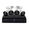 Lorex Fusion 4K 8.0-MP 12-Camera-Capable 2-TB DVR System with 4 Wired Smart Deterrence Cameras, White (D881A82B-8DA4-E)