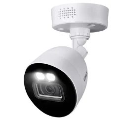 Lorex Fusion 4K 8.0-MP 12-Camera-Capable 2-TB DVR System with 4 Wired Smart Deterrence Cameras, White (D881A82B-8DA4-E)