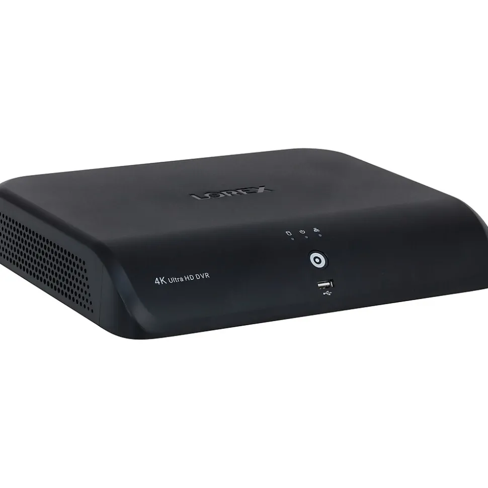 Lorex Fusion 4K 8.0-MP 12-Camera-Capable 2-TB DVR System with 4 Wired Smart Deterrence Cameras, White (D881A82B-8DA4-E)