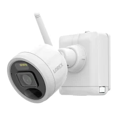 Lorex 2K 4.0-MP 8-Camera-Capable 32-GB NVR System with 4 Outdoor Wi-Fi Battery Security Cameras, White (L4248D-4AA4-E)