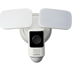 Lorex 2K 4.0-MP Wi-Fi Outdoor Floodlight Security Camera, White (W452ASD-E)