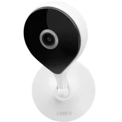 Lorex 2K QHD Indoor Wi-Fi Smart Security Camera with Person Detection, White (W461ASC-E)