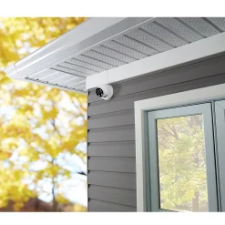 Lorex 4K Ultra HD Indoor/Outdoor Add-on IP Dome Security Camera with Smart Deterrence Plus, White (E893DD-E)