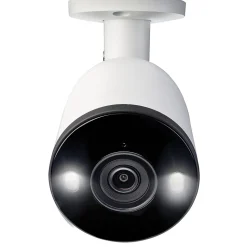 Lorex 4K Ultra HD Indoor/Outdoor Add-on IP Bullet Security Camera with Smart Deterrence, White (E893AB-E)