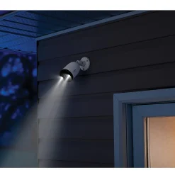 Lorex 4K Ultra HD Indoor/Outdoor Add-on IP Bullet Security Camera with Smart Deterrence, White (E893AB-E)