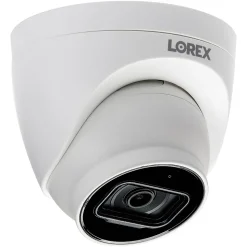 Lorex 4K Ultra HD 8.0-MP Add-on IP Dome Security Camera with Listen-In Audio & Color Night Vision, White (E841CD-E)