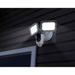 Lorex 1080p Full HD Wi-Fi Floodlight Camera, White (V261LCD-E)