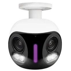 Lorex Wi-Fi 4K Dual-Lens Smart Security Camera with Smart Security Lighting, White (W891UAD-E)