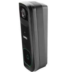 Lorex Wi-Fi 2K Wired/Wireless Smart Video Doorbell, Black (B463AJDB-E)