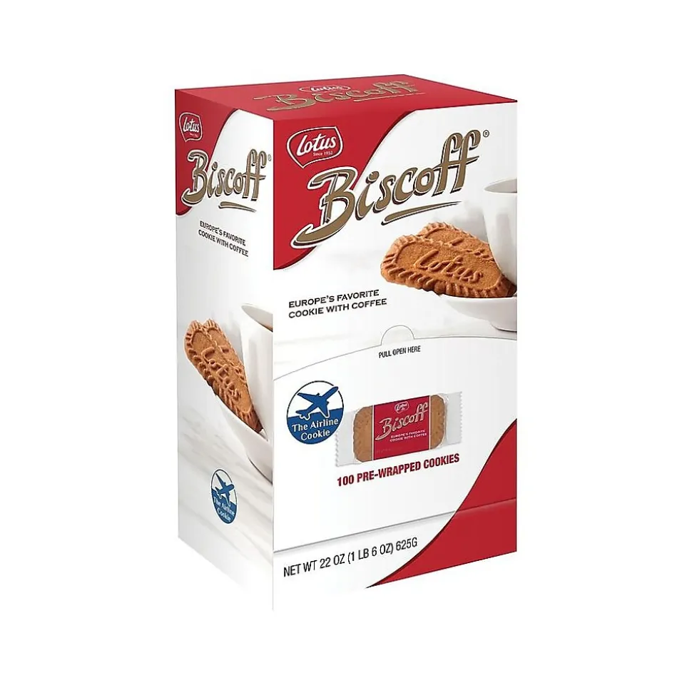 Lotus Biscoff Caramel Cookies, 0.22 oz., 100/Box (LOT456268)
