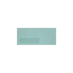 LUX #10 (4 1/8" x 9 1/2") Window Envelopes, Pastel Blue, 250/BX