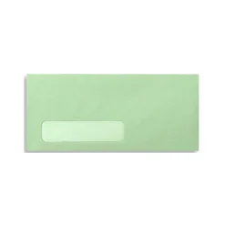 LUX #10 (4 1/8" x 9 1/2") Window Envelopes, Pastel Green, 500/BX