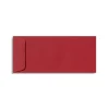 LUX 4 1/8" x 9 1/2" #10 70lbs. Open End Envelopes, Ruby Red, 50/Pack